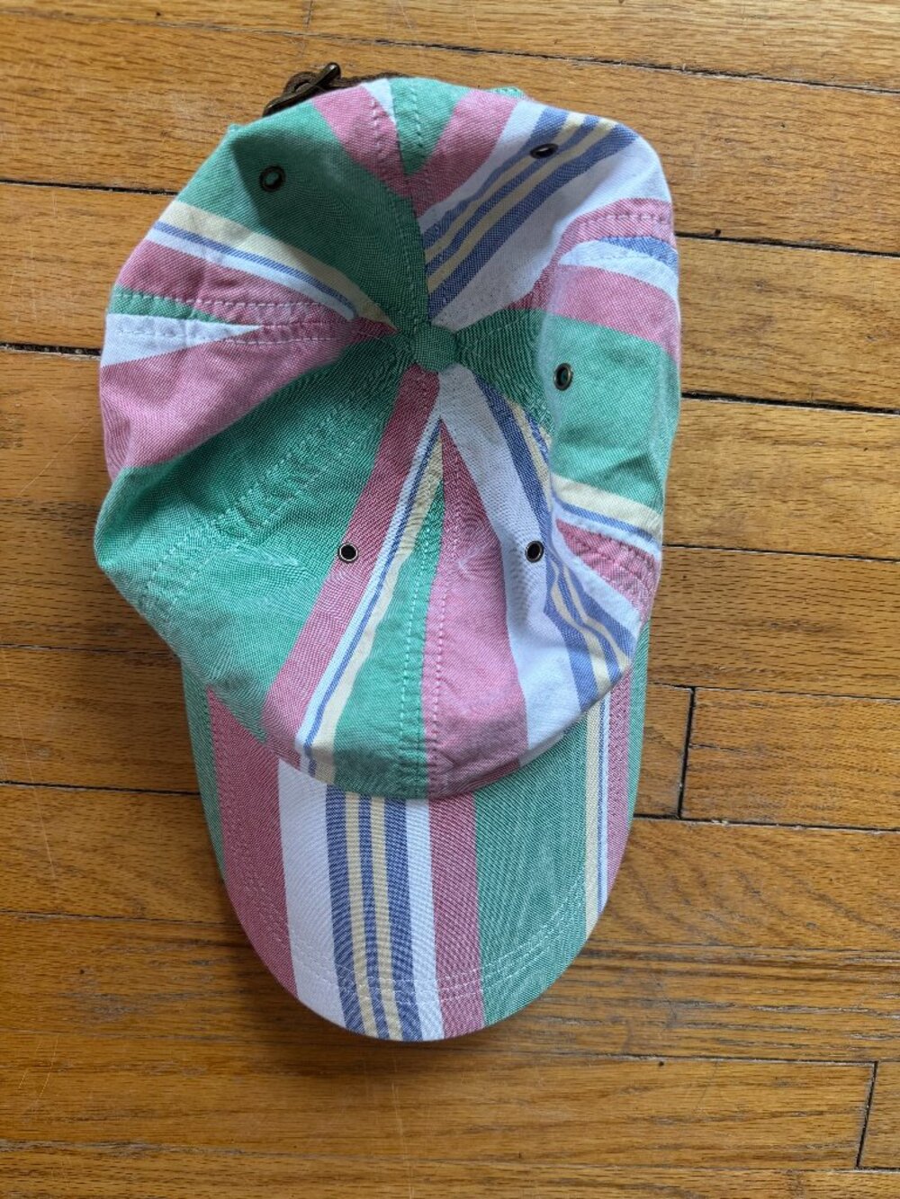 Polo Ralph Lauren Striped Cotton Oxford Long-Bill Cap Hat